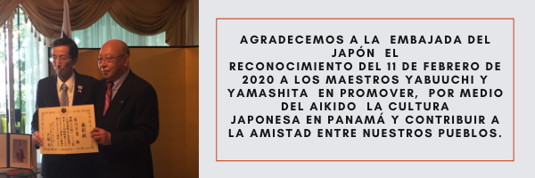 Reconocimiento de la Embajada Japonesa